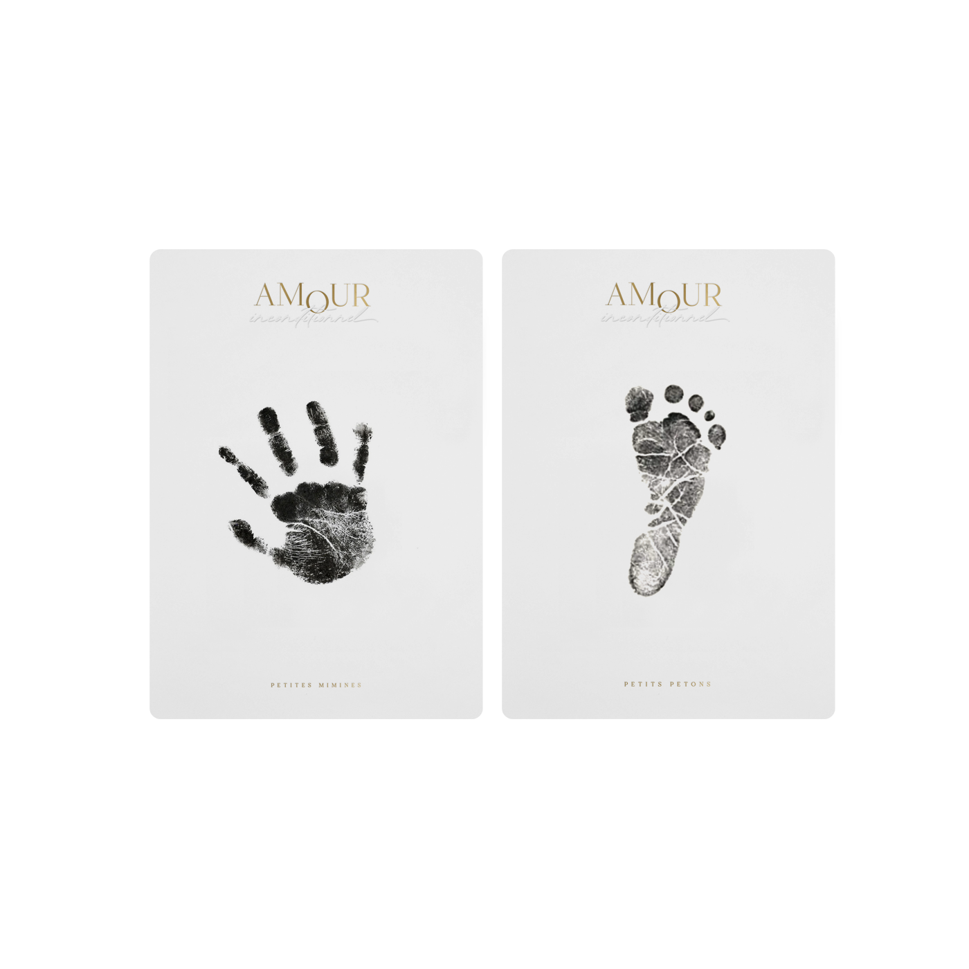 Amari® Kit D'Empreintes De Bébé - Main Et Pied Avec Cadre Photo - Souvenir De Naissance (Arc-en-ciel)
