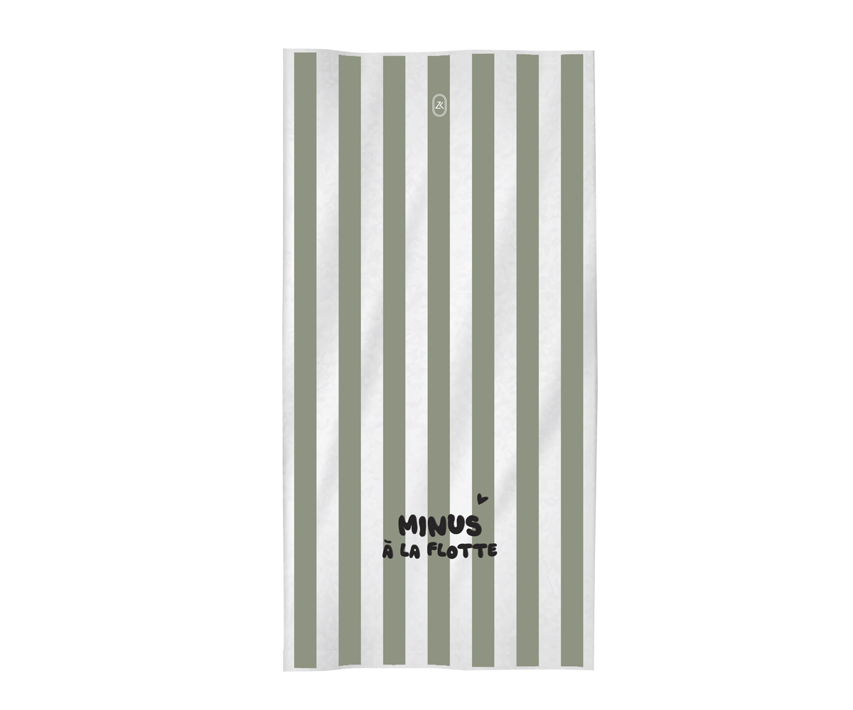 Serviette Minus à la flotte - vert