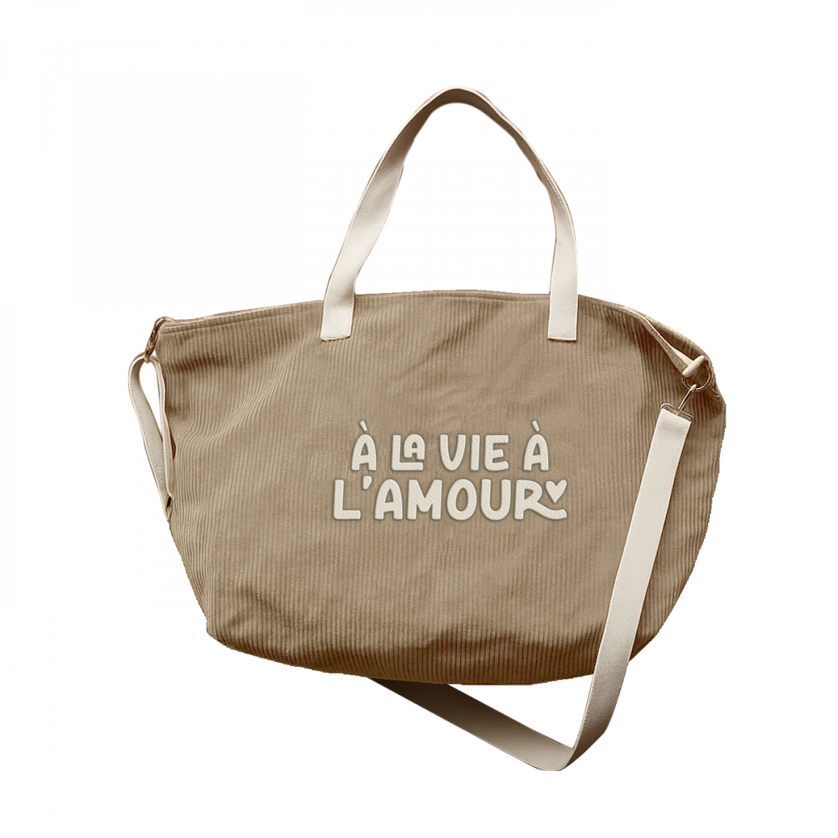 Sac XL velours - A la vie à l'amour