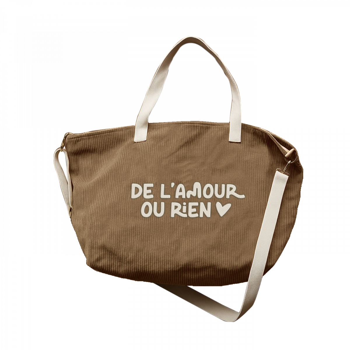 Sac XL velours - De l'amour ou rien