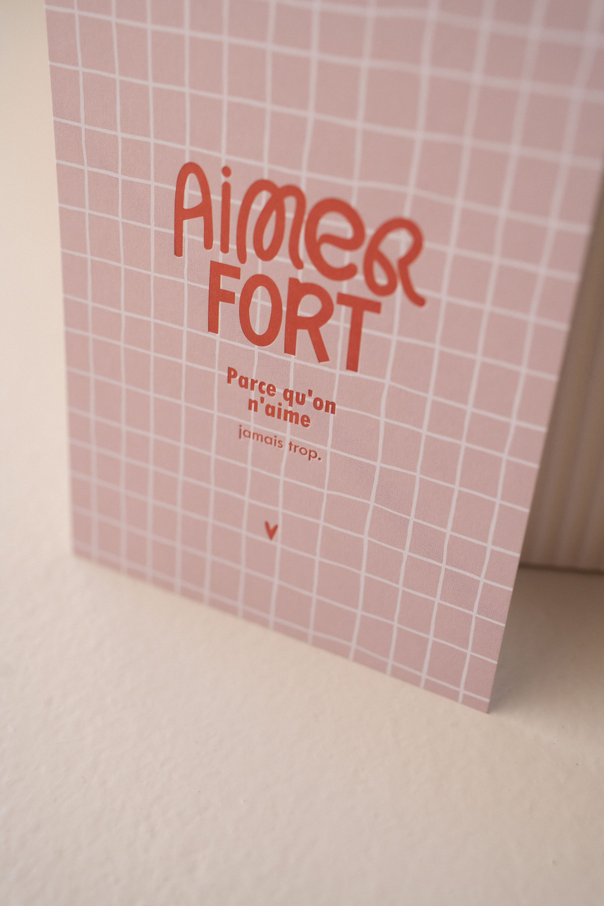 Carte postale - Aimer fort