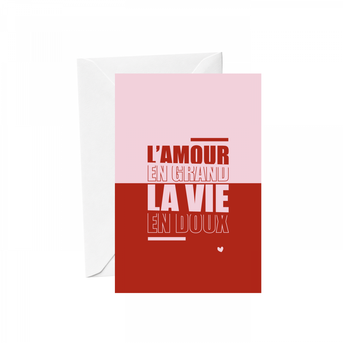 Carte postale - L'amour en grand