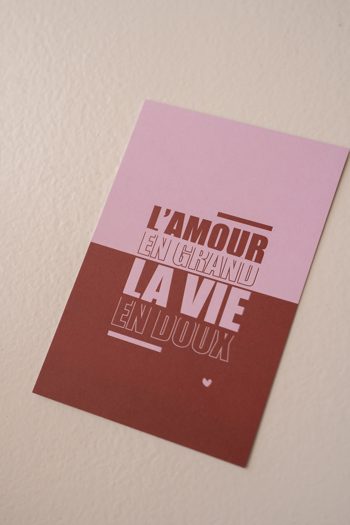 Postcard - L'amour en grand