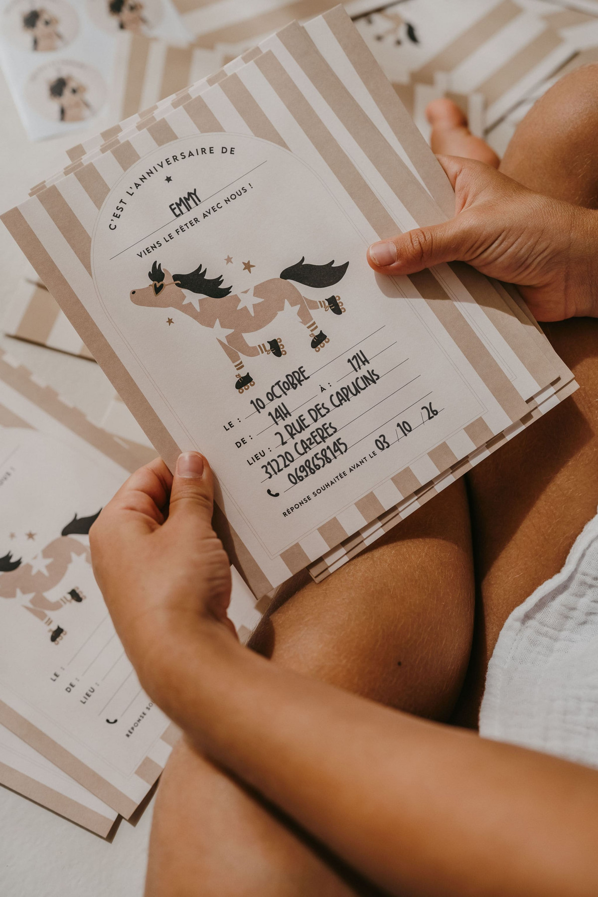 Set d’invitations anniversaire - poney Billy